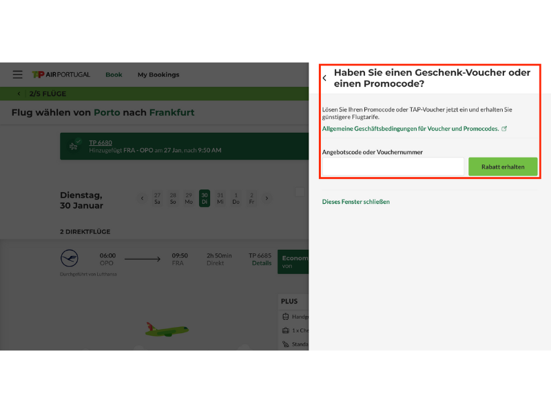 TAP Air Portugal Rabattcode