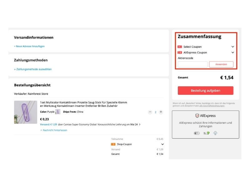 AliExpress Rabattcode