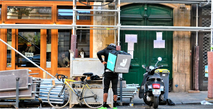 Deliveroo Fahrradkurier
